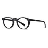 Barric Vintage Round Eyeglasses Round Frames Southood Black